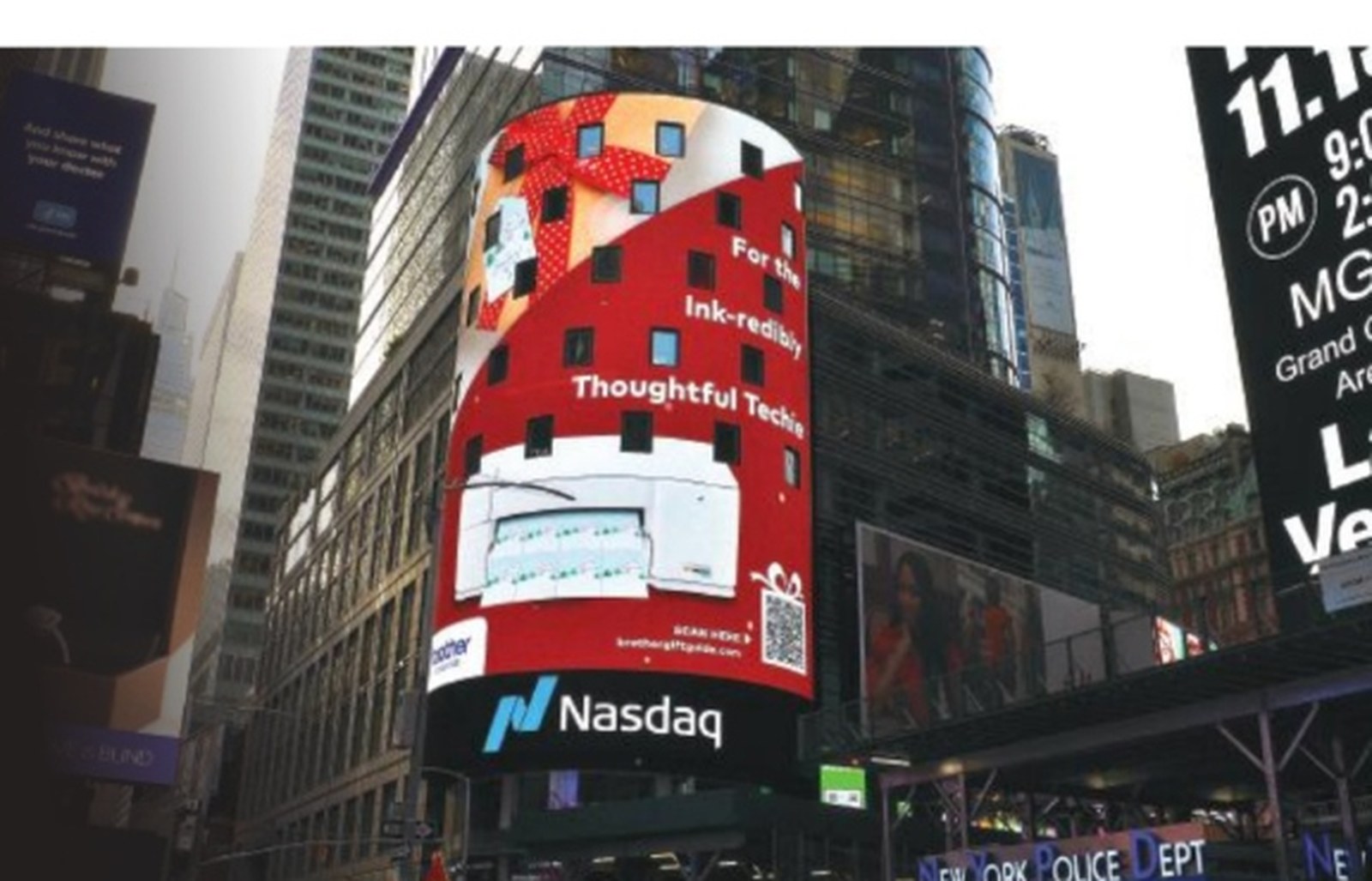 Brother USA Times Square Nasdaq billboard